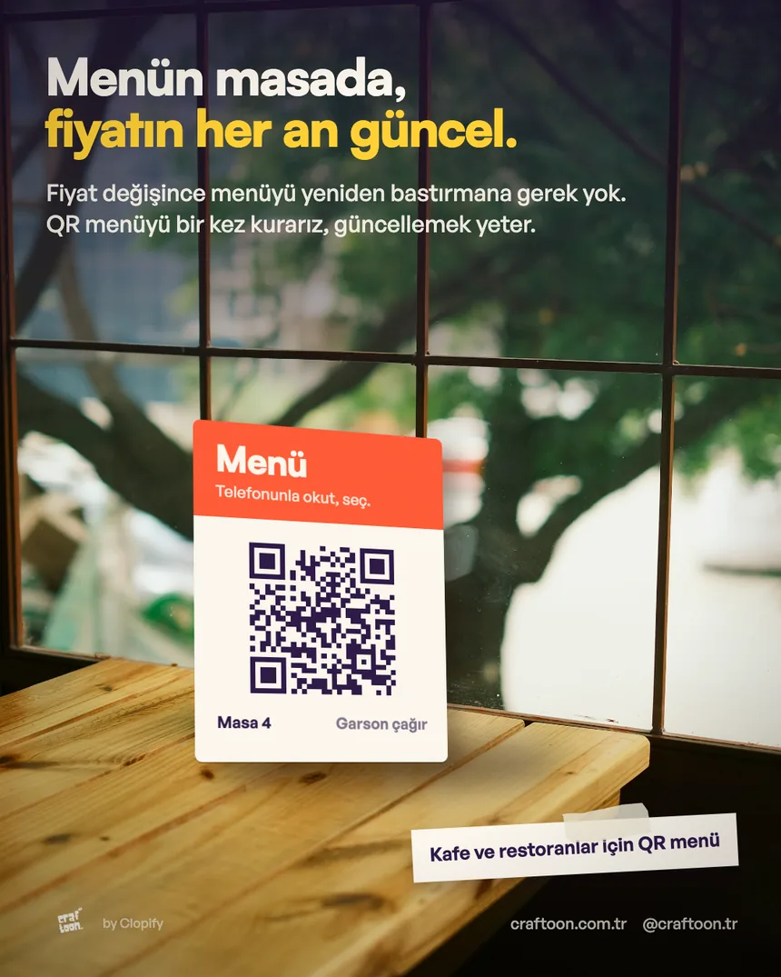 QR menü tanıtım gönderisi